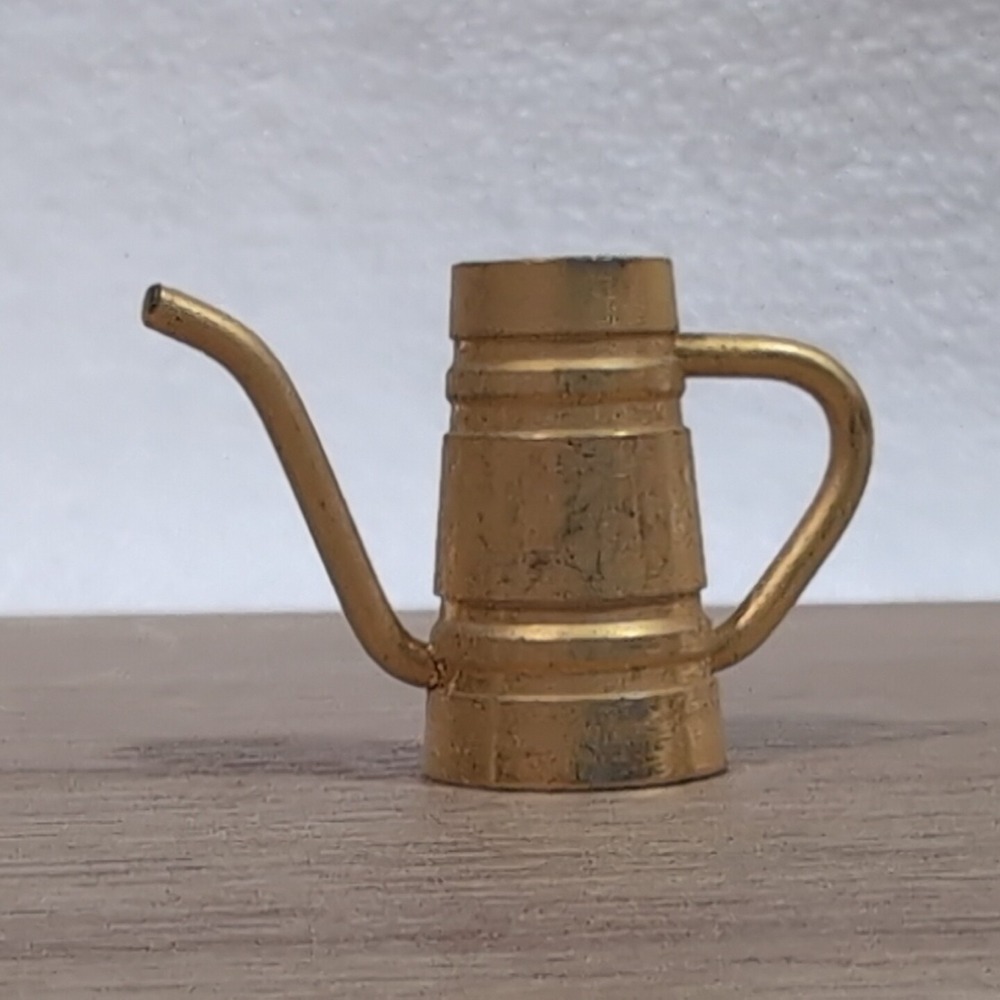 Vtg Miniature Dollhouse Accessory Metal Teapot Pitcher Kitchen Missing Lid/Top